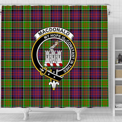 MacDonald ( Ranald) Tartan Crest Shower Curtain