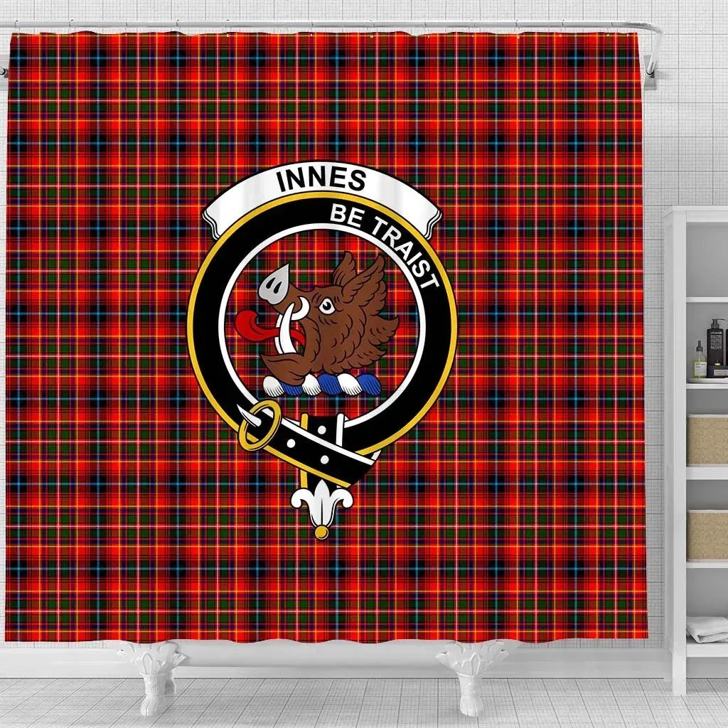Innes Tartan Crest Shower Curtain