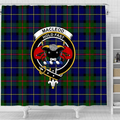 MacLeod Tartan Crest Shower Curtain