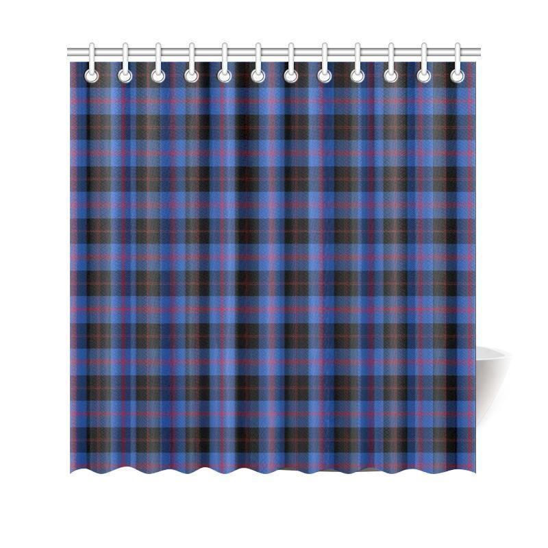 Angus Modern Tartan Plaid Shower Curtain