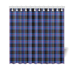Angus Modern Tartan Plaid Shower Curtain