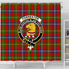 Forrester Tartan Crest Shower Curtain