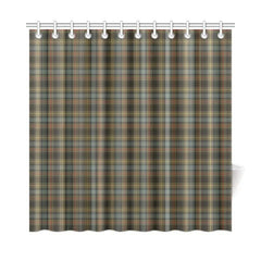 Stewart Hunting Weathered Tartan Plaid Shower Curtain