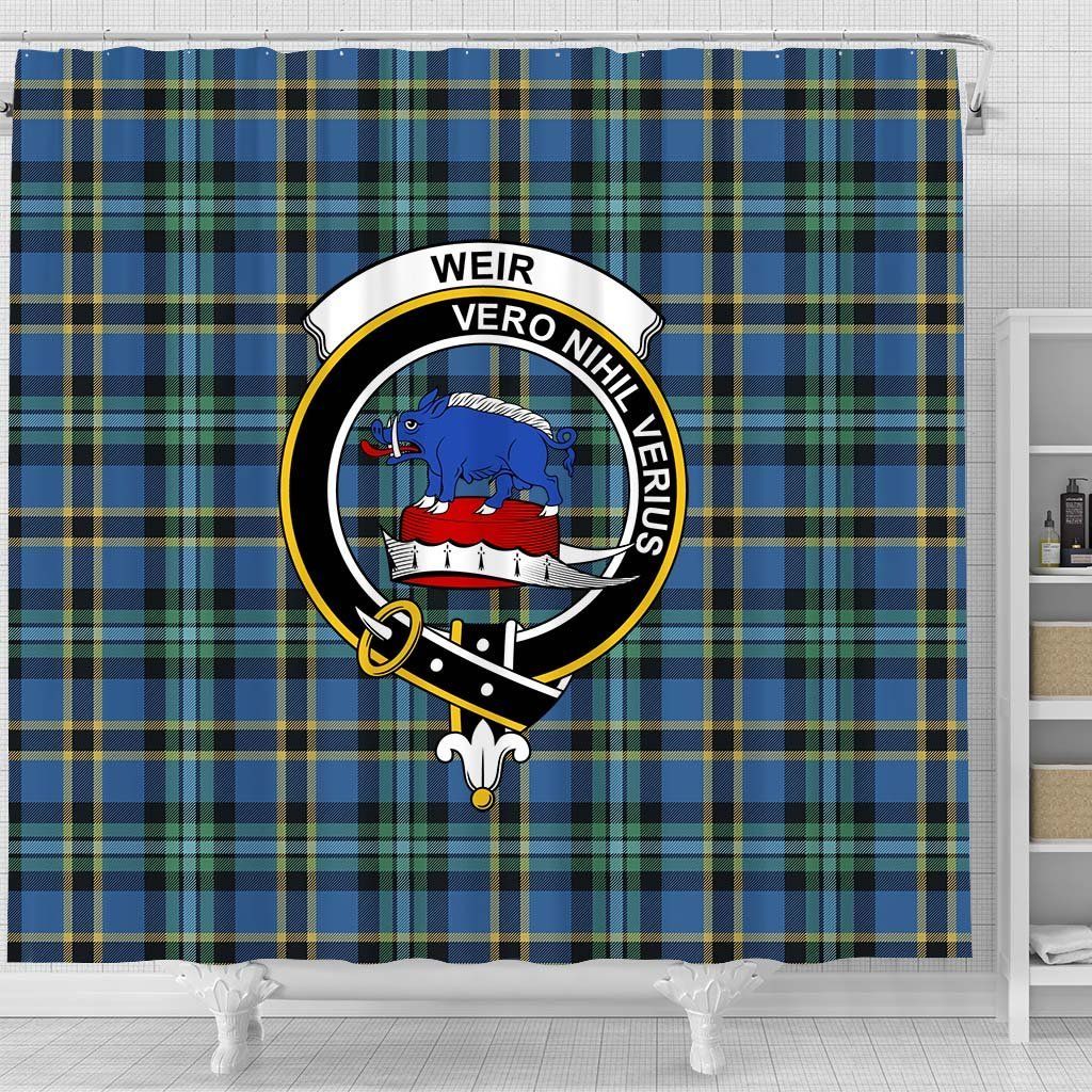 Weir Tartan Crest Shower Curtain