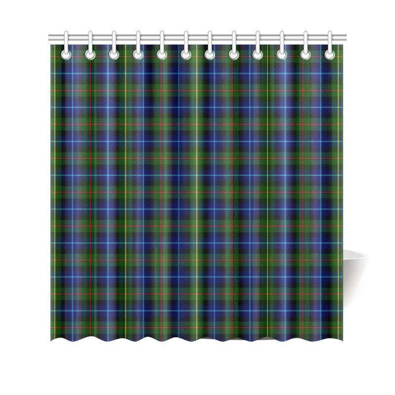 Smith Modern Tartan Plaid Shower Curtain