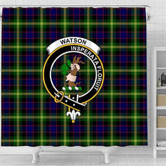 Watson Tartan Crest Shower Curtain