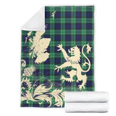 Abercrombie Tartan Blanket Thistle Map Style