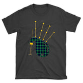 Abercrombie Tartan T-shirt Bagpipes Style