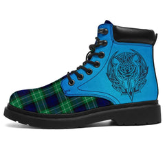Abercrombie Tartan All Season Boots Celtic Thistle Style