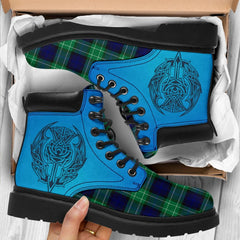 Abercrombie Tartan All Season Boots Celtic Thistle Style