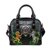 Ogilvie Hunting Modern Tartan Shoulder Handbag Lion Unicorn Thistle Style