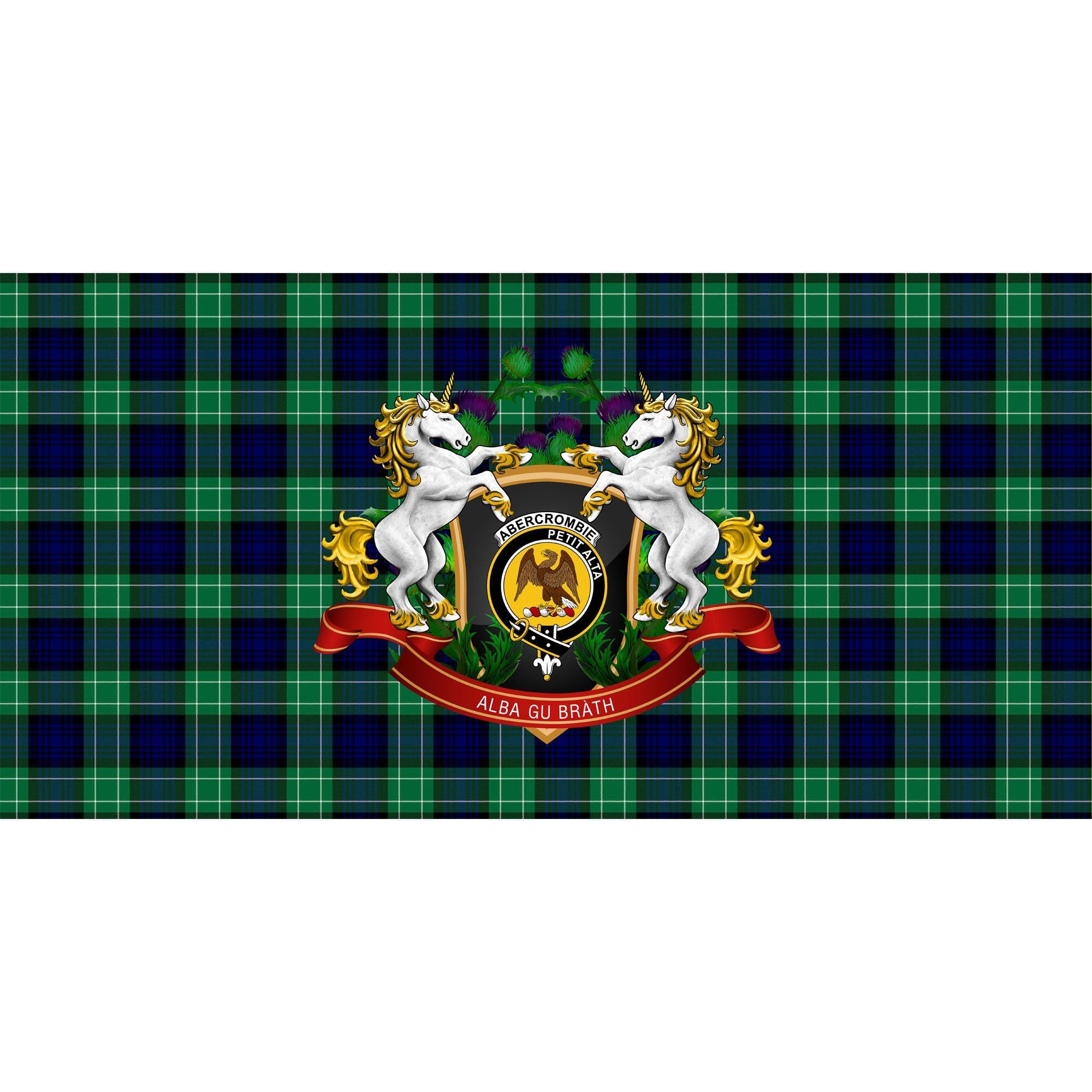 Abercrombie Tartan Tablecloth Unicorn Thistle Style