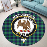 Abercrombie Tartan Round Rug Crest Style