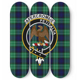 Abercrombie Tartan 3 Skateboard Wall Art Badge Style