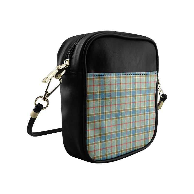 Balfour Blue Tartan Plaid Sling Bag