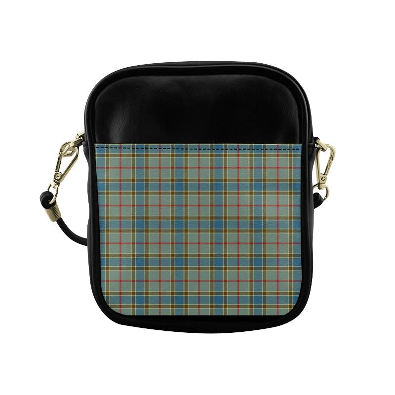 Balfour Blue Tartan Plaid Sling Bag