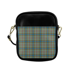 Balfour Blue Tartan Plaid Sling Bag
