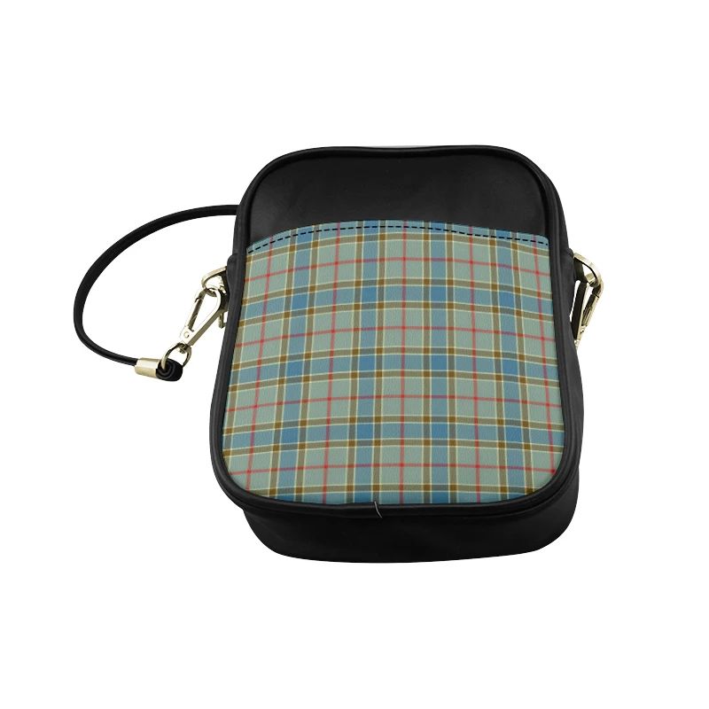 Balfour Blue Tartan Plaid Sling Bag