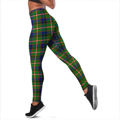 Reid Green Tartan Plaid Legging