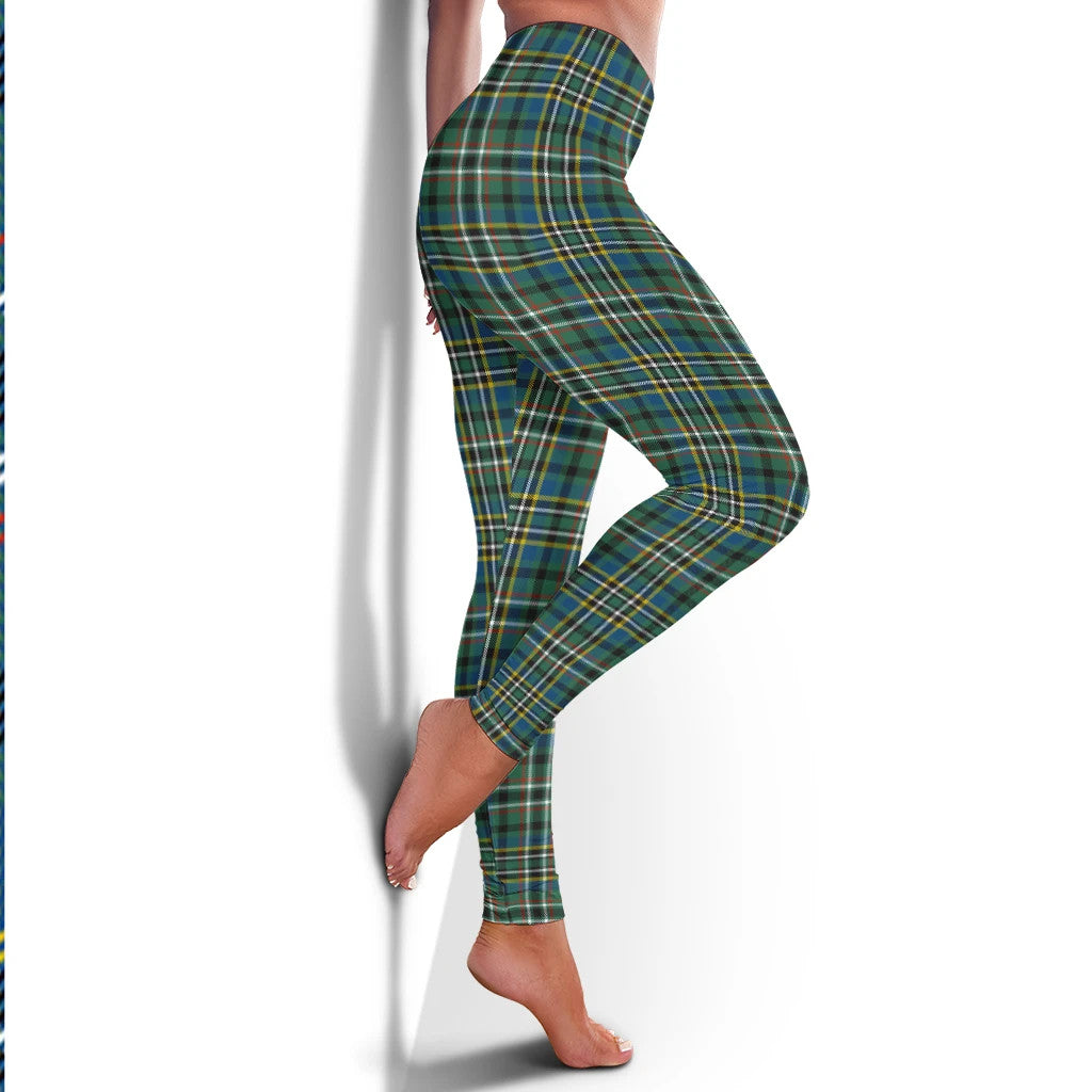 Scott Green Ancient Tartan Plaid Legging