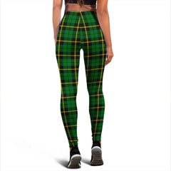 Wallace Hunting Green Tartan Plaid Legging