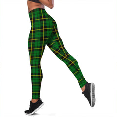 Wallace Hunting Green Tartan Plaid Legging