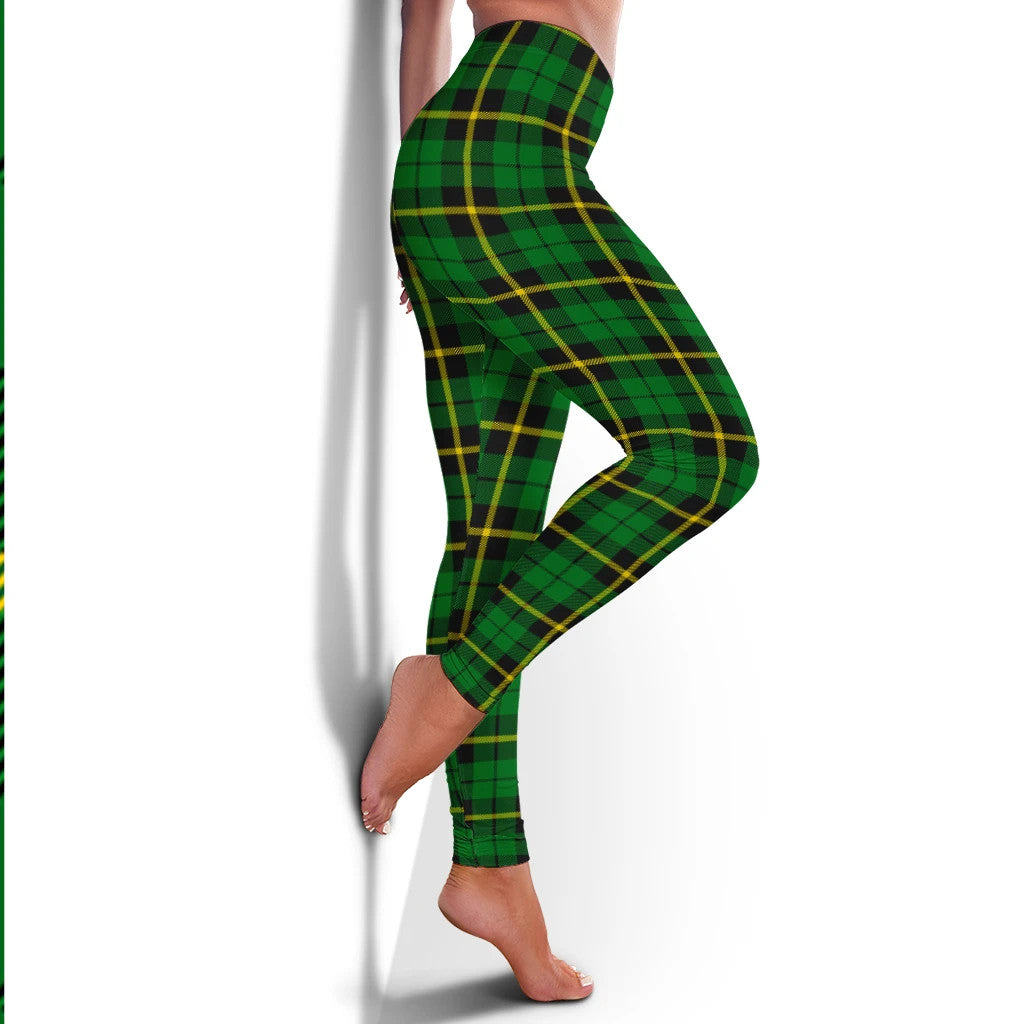 Wallace Hunting Green Tartan Plaid Legging