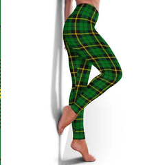 Wallace Hunting Green Tartan Plaid Legging