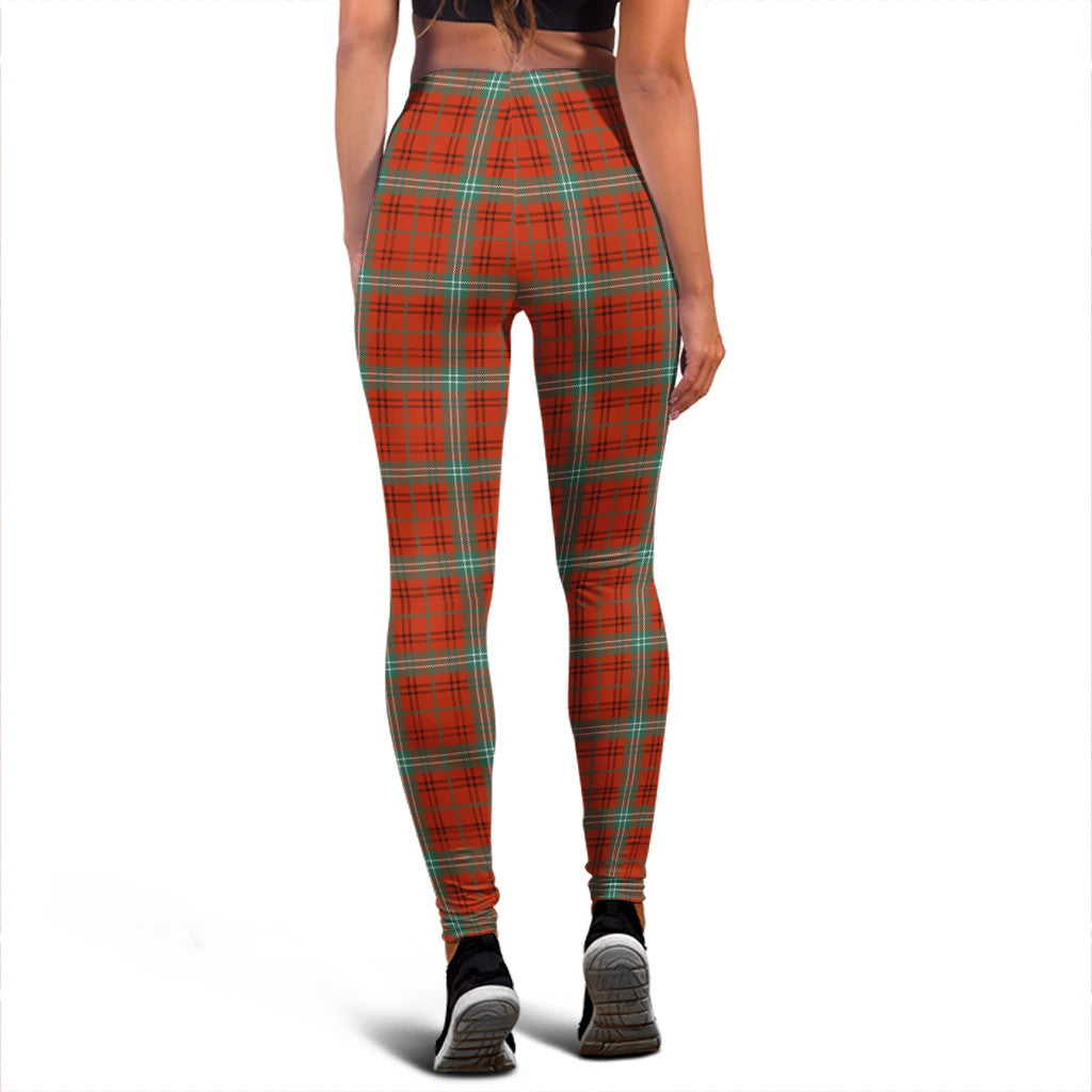 Morrison Red Ancient Tartan Plaid Legging