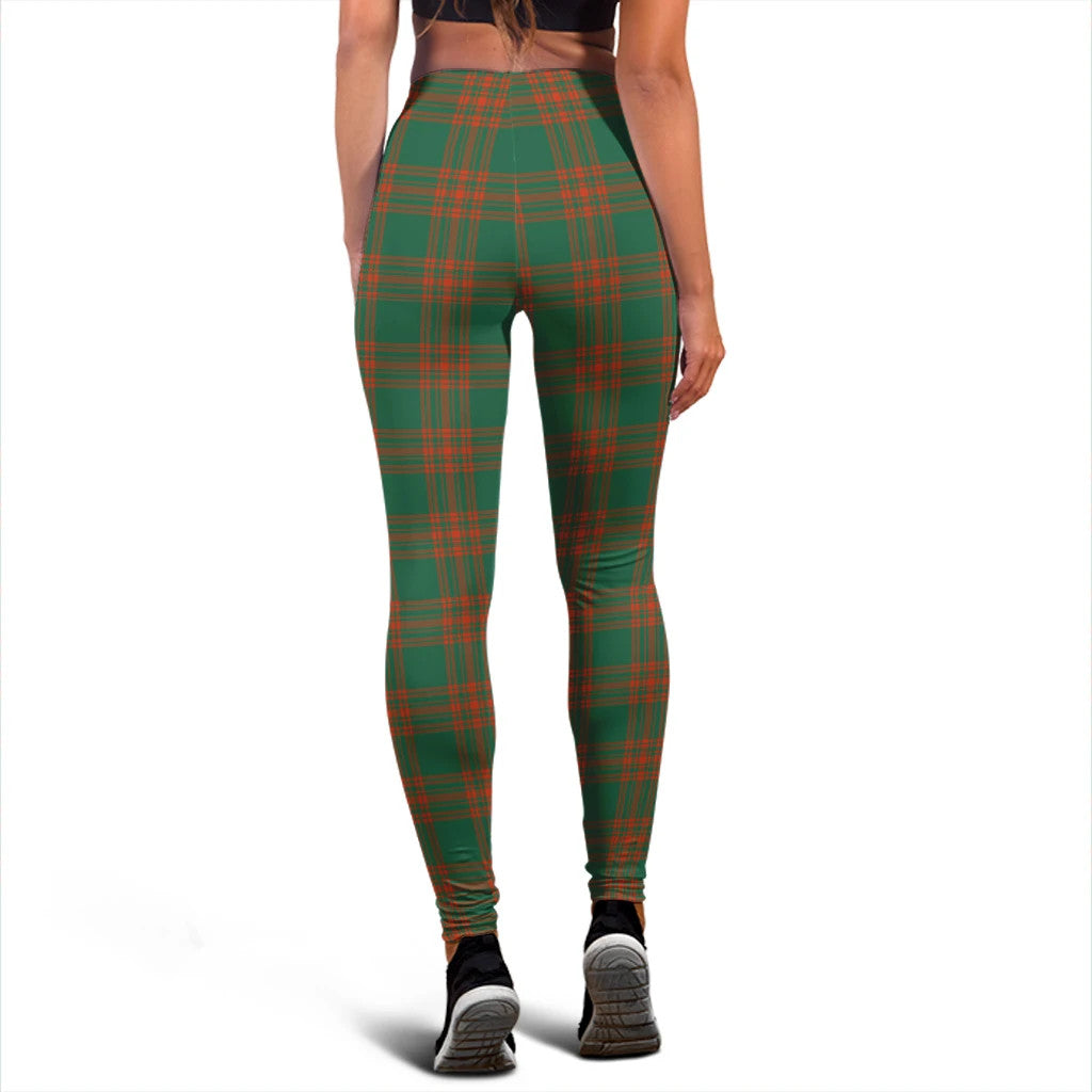 Menzies Green Ancient Tartan Plaid Legging