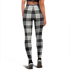 MacFarlane Black & White Ancient Tartan Plaid Legging