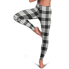 MacFarlane Black & White Ancient Tartan Plaid Legging