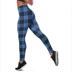 MacKay Blue Tartan Plaid Legging