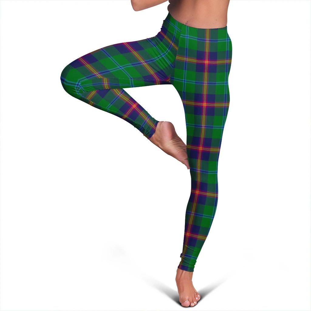 Young Modern Tartan Plaid Legging