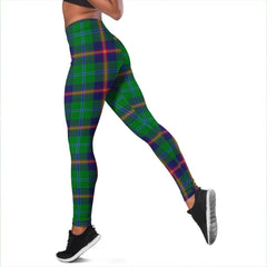 Young Modern Tartan Plaid Legging