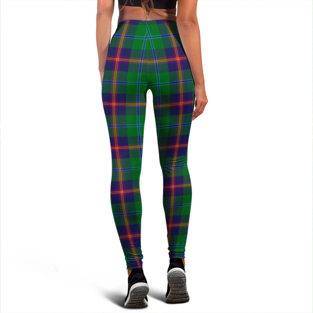 Young Modern Tartan Plaid Legging