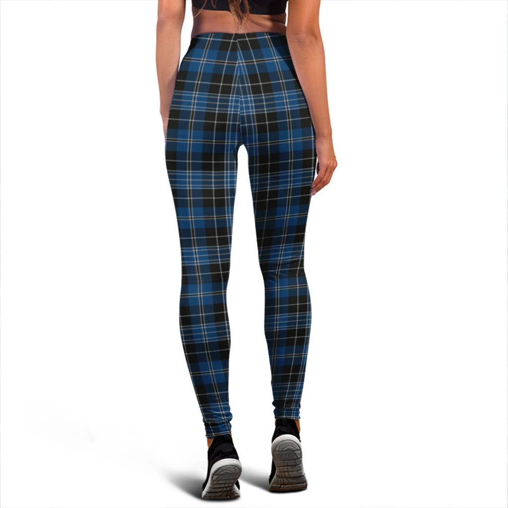 Clergy Blue Tartan Plaid Legging