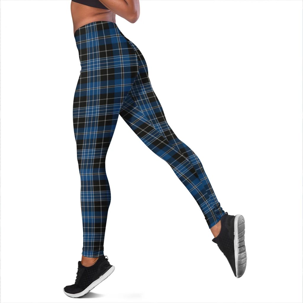 Clergy Blue Tartan Plaid Legging