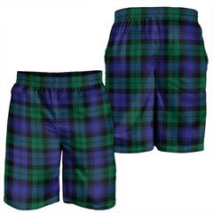 Blackwatch Modern Tartan Plaid Men's Shorts