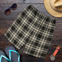 Menzies Black & White Ancient Tartan Plaid Men's Shorts