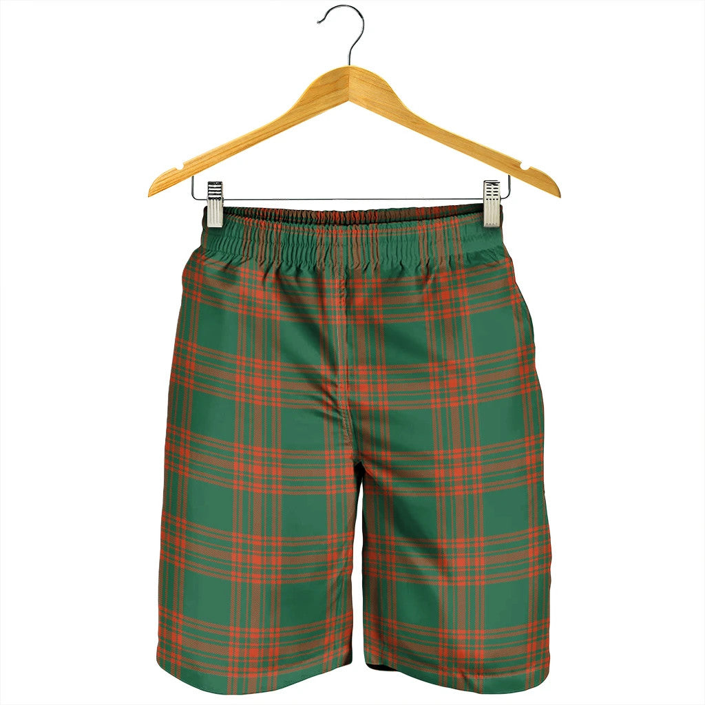 Menzies Green Ancient Tartan Plaid Men's Shorts