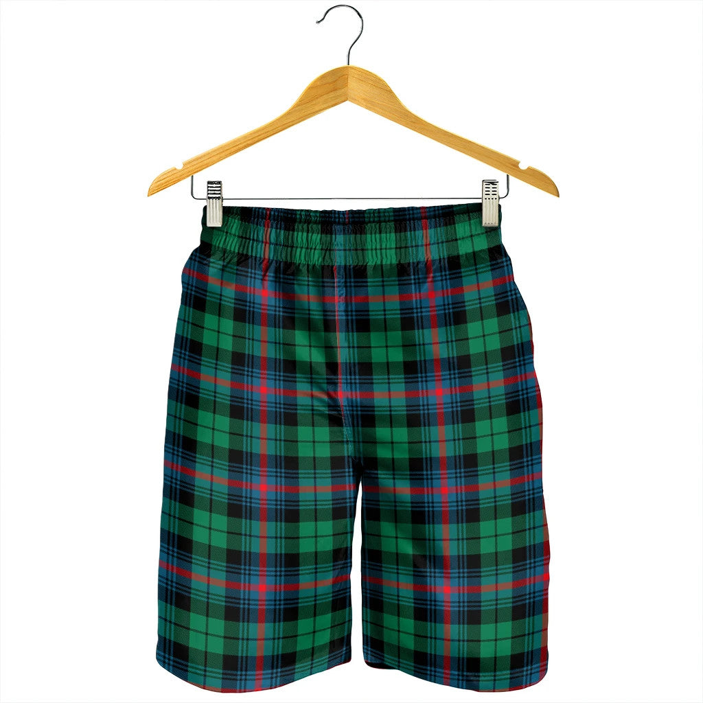 Urquhart Broad Red Ancient Tartan Plaid Men's Shorts