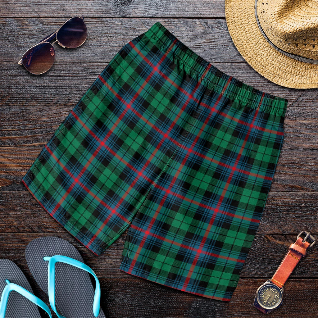 Urquhart Broad Red Ancient Tartan Plaid Men's Shorts