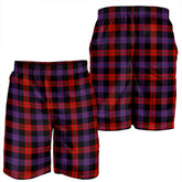 Brown Modern Tartan Plaid Men's Shorts