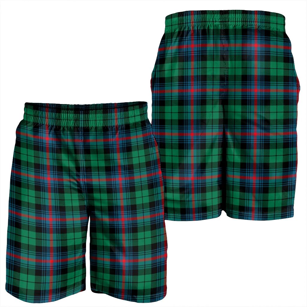 Urquhart Broad Red Ancient Tartan Plaid Men's Shorts