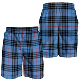 MacKay Blue Tartan Plaid Men's Shorts