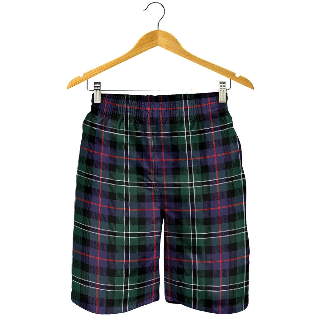 Rose Hunting Modern Tartan Plaid Men's Shorts