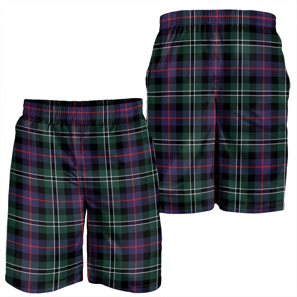 Rose Hunting Modern Tartan Plaid Men's Shorts
