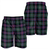 Rose Hunting Modern Tartan Plaid Men's Shorts