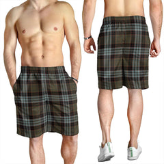 Stewart Old Weathered Tartan Plaid Men's Shorts